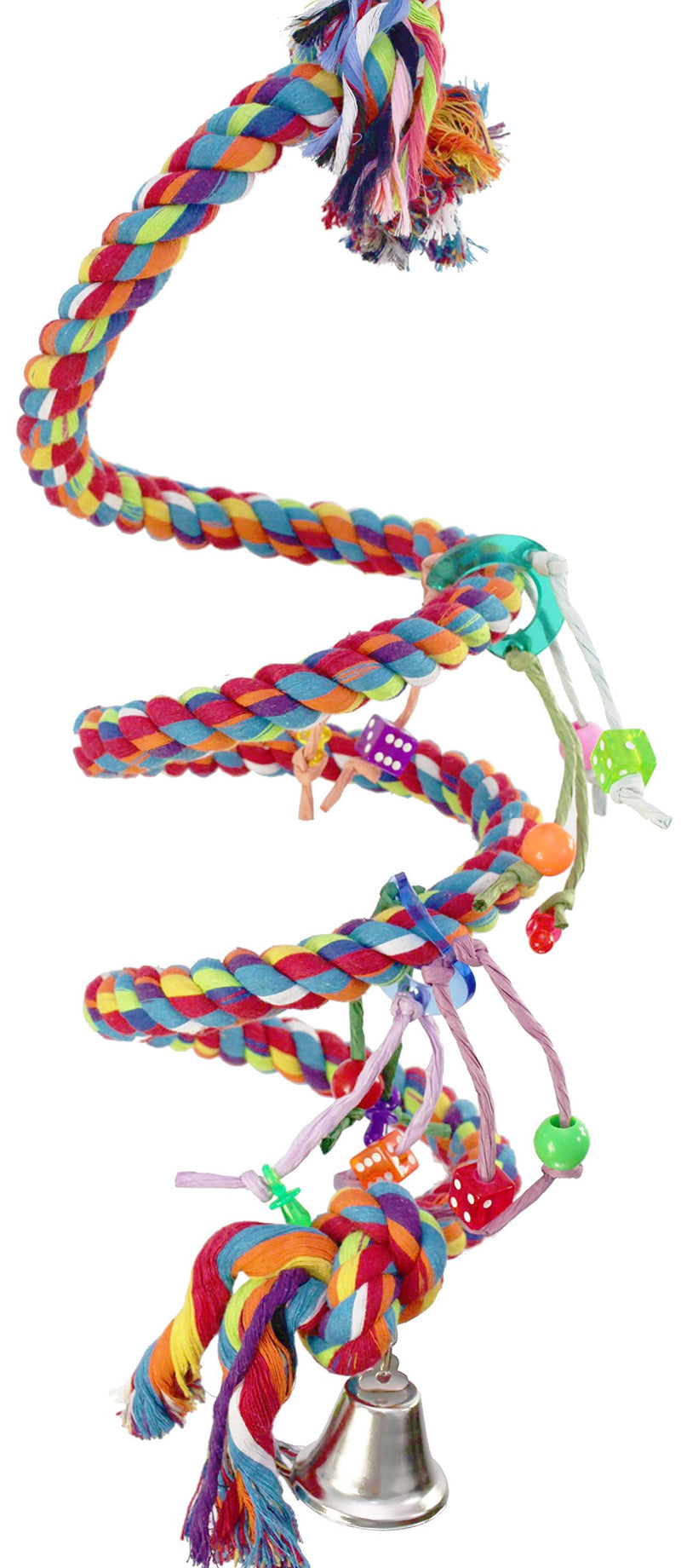 [Australia] - Bonka Bird Toys 1961 Large Charm Rope Boing Coil Swing Bird Toy parrot cage toys cages Amazon 