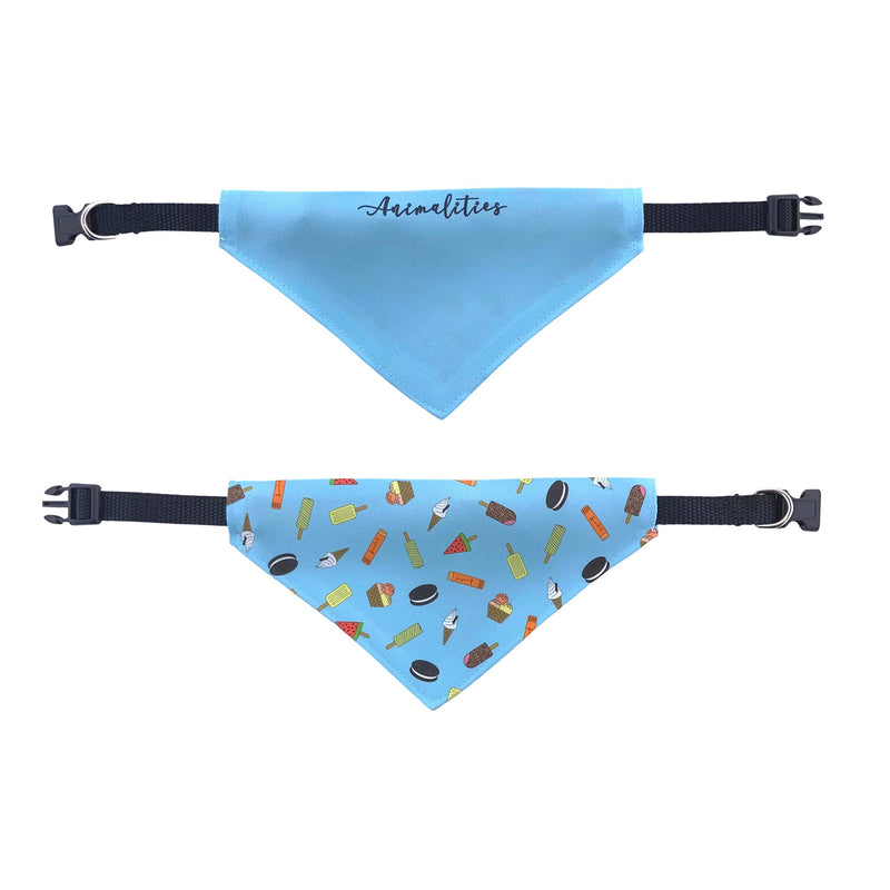 Summer Ice Cream Double Sided Slip-On Pet Bandana for Dogs, Cats and Rabbits (X-Small) XS - PawsPlanet Australia