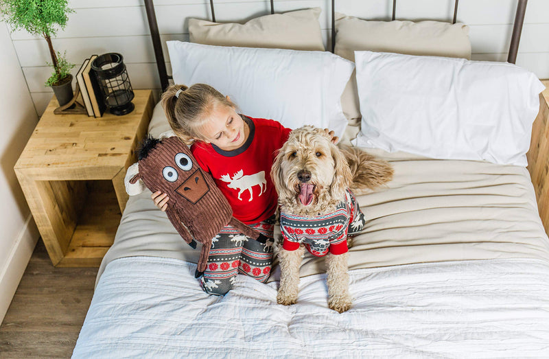 [Australia] - LazyOne Flapjacks, One-Piece Dog Sweater, Matching Family Pajamas for Dogs Small Moose Fair Isle Dog Flapjack Onesie 