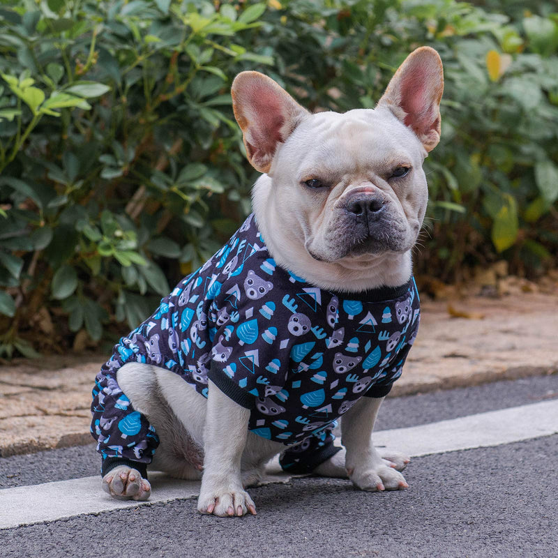 CuteBone Dog Pjs Onesies Pet Clothes Jumpsuit Apparel Soft Puppy Pajamas XS(Chest Girth12’’-12.5’’ Back Length7.5’’-8’’) Forest - PawsPlanet Australia