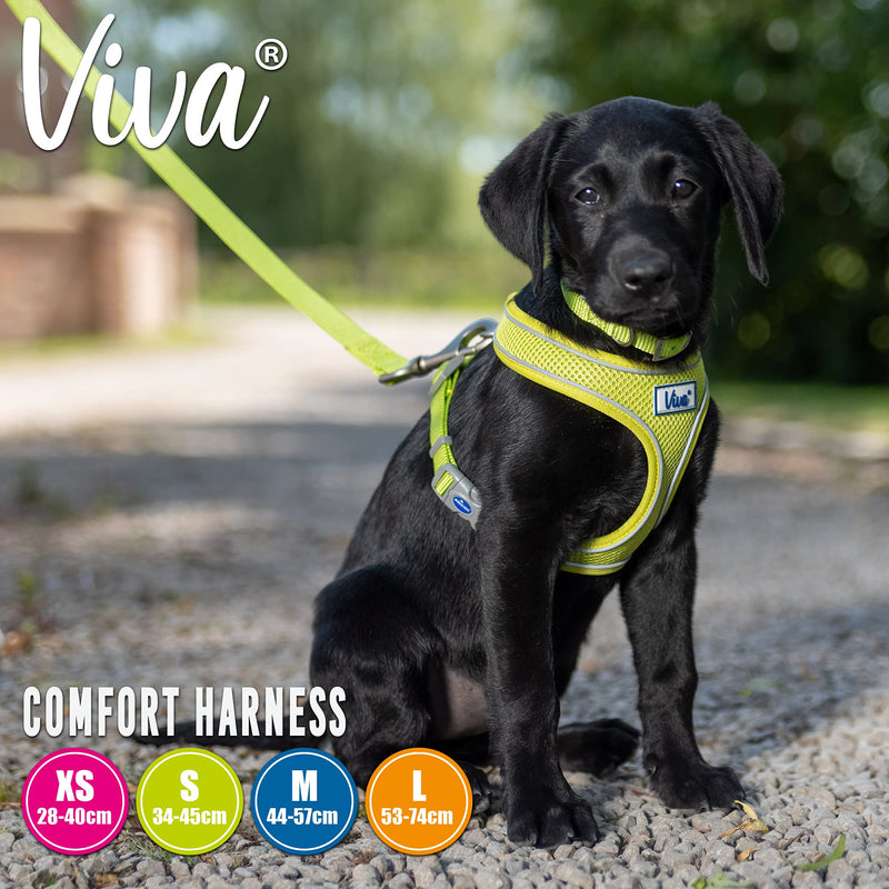 Ancol Viva Lightweight Breathable Comfort Mesh Dog Harness Lime Size Medium (Fits Girth 44-57 cm) - PawsPlanet Australia