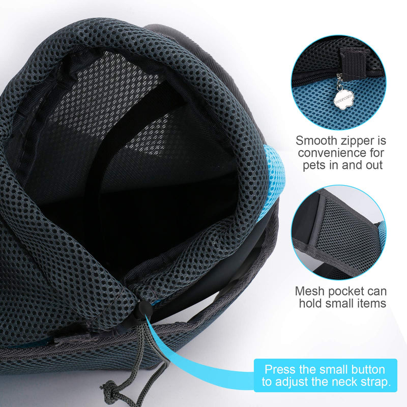 Depets Dog Carrier Sling, Breathable Mesh Pet Sling Carrier for Small Dogs Cats Puppy, Portable Travel Pet Sling Bag Carrier with Non-Slip Shoulder Strap - PawsPlanet Australia