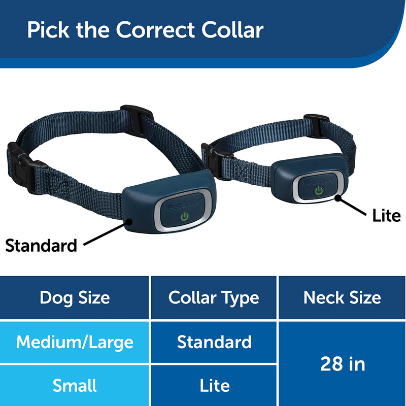 [Australia] - PetSafe Rechargeable Bark Collar, 15 Levels of Automatically Adjusting Static Correction, Rechargeable, Waterproof; Reduces Barking and Whining, for Dogs over 8 lb Standard 