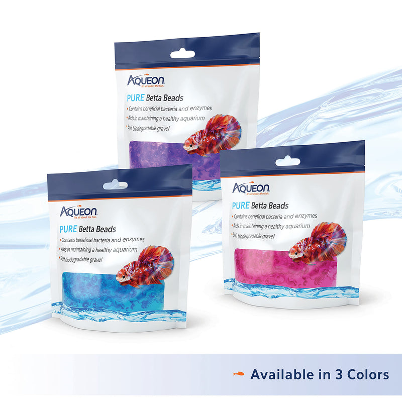 Aqueon Pure Betta Beads Blue - PawsPlanet Australia