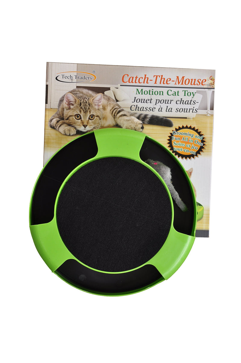 Tech Traders ® Cat Kitten Catch the Mouse Plush Moving Toy Scratching Claw Care Mat Play Toy - PawsPlanet Australia