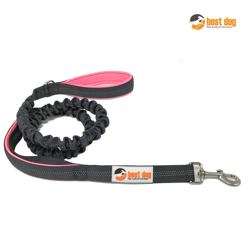 best dog Premium dog leash for large dogs (pink-grey) pink-grey - PawsPlanet Australia
