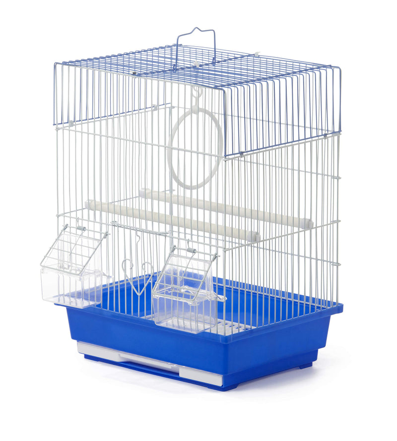 Prevue Pet Products Flat Top Economy Bird Cage Blue and White 31991 - PawsPlanet Australia