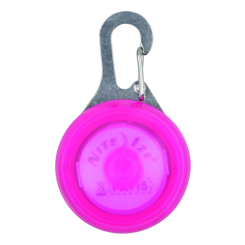 [Australia] - Nite IZE SpotLit Clip-On LED Light with Carabiner, Weather Resistant Pink New Packaging 