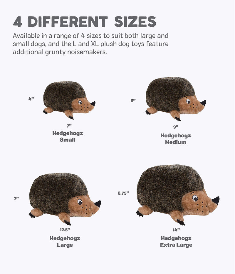 [Australia] - Outward Hound Hedgehogz Squeaky Dog Toy – Cuddly Soft Toy for Dogs - Durable Plush Fluffy Toy for Awesome Pets Large 
