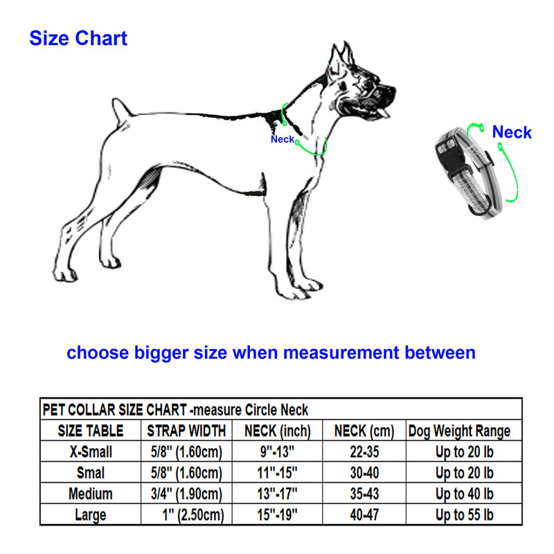 [Australia] - Mile High Life | Reflective Nylon Dog Collar | Small Dog Collar | Medium Dog Collar | Large Dog Collar | Leather Dog Collar Large Neck 15"-19" -55 lb Orange 