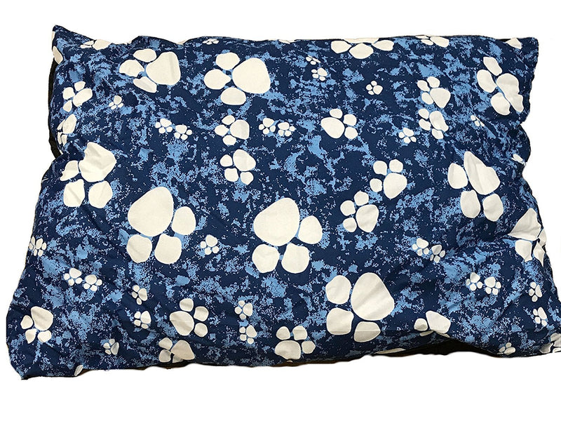 Comfort-Style Medium (18 x 28) Dog Bed Pillow/Cushion ~ PolyCotton washable Cover with ZIP Pet Cushions (COVER + PILLOW) COVER + PILLOW - PawsPlanet Australia