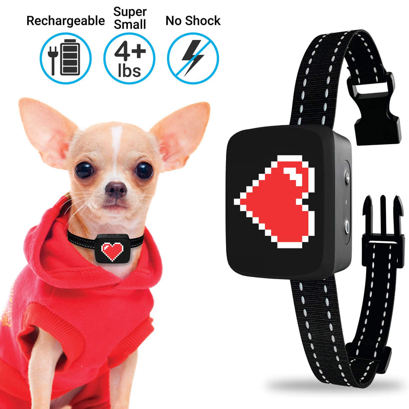 Small Dog Bark Collar Rechargeable - Anti Barking Collar for Small Dogs - Smallest Most Humane Stop Barking Collar - Dog Training No Shock Bark Collar Waterproof - Safe Pet Bark Control Device - PawsPlanet Australia