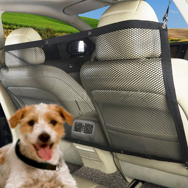 [Australia] - Budd Pet Dog Car Net Barrier Backseat Mesh Safety Travel Isolation Net Universal Mesh Vehicle Keep Pets Off Front Seat 