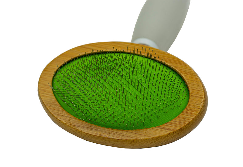 [Australia] - Mimada Bamboo Slicker Brush with Comfort Gel Handle 