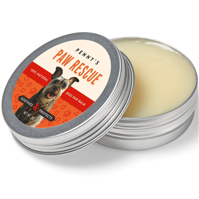 Penny's Paw Rescue - 100% Natural Dog Paw Balm - Relief from Heat, Cold, Allergens & Rough Terrain - Dog Paw Protection, Healing & Paw Soother - Paw Wax for Dogs Made with Hemp Oil, Jojoba, Moringa - PawsPlanet Australia