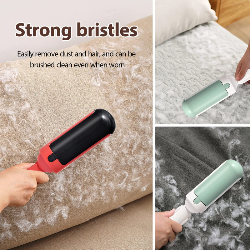 Zueyen Pet Lint Roller Reusable Lint Roller for Cats Dogs with Non-Slip Handle Pet Hair Remover for Clothes Sofa Car (White) White - PawsPlanet Australia