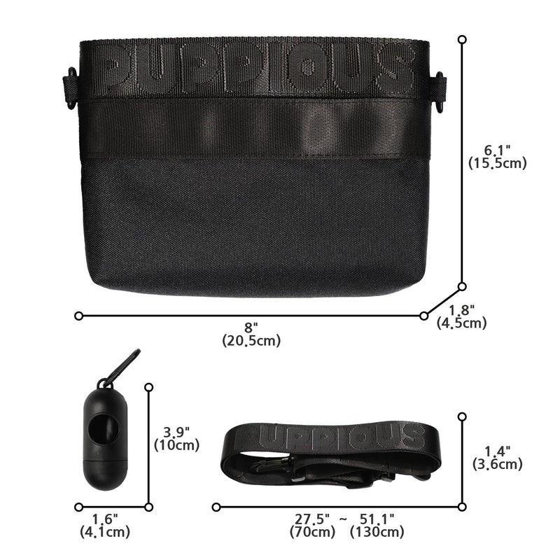 PUPPIOUS Dog Treat Pouch ‚Äì Treat Pouches for Pet Training with Poop Bag Dispenser ‚Äì 3-Pocket Training Treat Pouch ‚Äì 2 Ways to Wear ‚Äì Crossbody Treat Bag Waist Pouch for Kibbles, Treats, Toys - PawsPlanet Australia