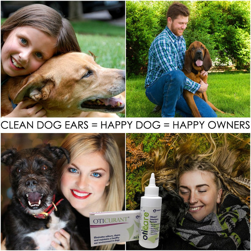 Dog Ear Cleaner, Oticare 100ml - Non-irritating Pet Ear Cleaning Solution For Cats and Dogs - PawsPlanet Australia