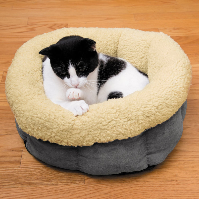 [Australia] - Cat Is Good Snuggle Bed, Gray, 18" x 8" 