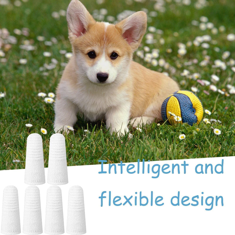 YBVZRP Dog toothbrush, pack of 6 dog toothbrushes for small dogs, dog toothbrush, fingerling dental care, dog dental care fingerling small for cleaning the teeth of dogs - PawsPlanet Australia
