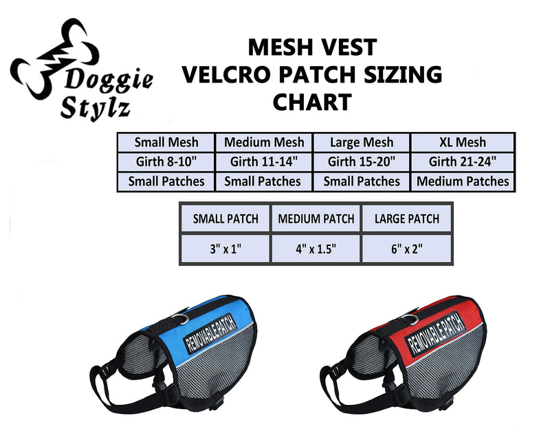 [Australia] - Therapy Dog mesh Vest Harness Cool Comfort Nylon for Dogs Small Medium Purchase Comes with 2 Reflective Therapy Dog Removable Patches. Please Measure Your Dog Before Ordering Girth 21-24" Red 