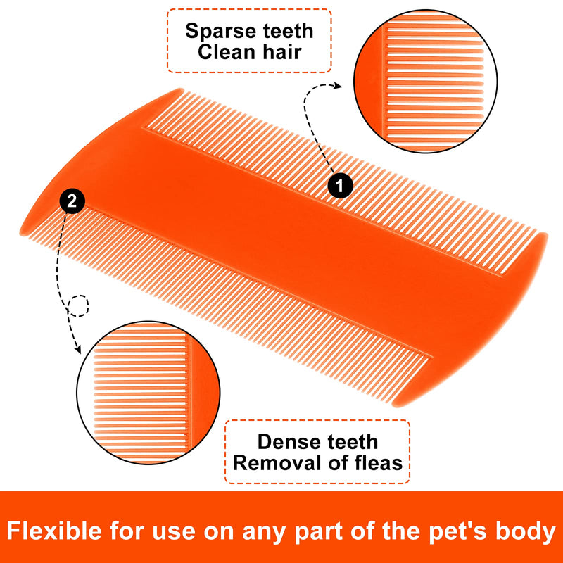 Molain Cat Dog Flea Comb, 12 Pieces Flea Lice Combs Cat Dog Grooming Comb Double Side - PawsPlanet Australia