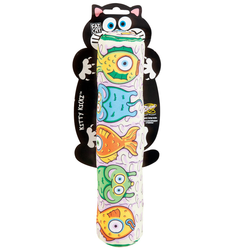 [Australia] - Petmate Fat Cat Kitty Kickz Gold Fish Roll Cat Toy 