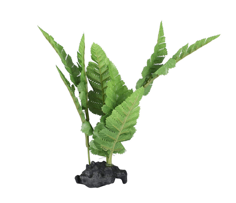 [Australia] - CNZ 3 Pcs Assorted Lifelike Green Aquarium Plastic Plant Decoration 