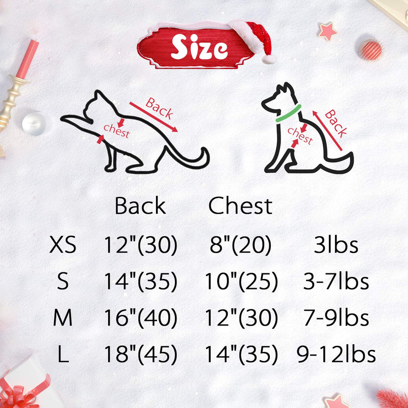[Australia] - Loyanyy Woollen Pet Dresses for Small Dogs Cat Christmas Elk Hoodies Dog Clothes with Bow tie for Fall Winter XS(3lbs) Bow Tie 