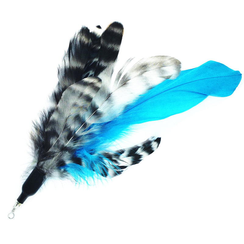[Australia] - Pet Fit For Life Retractable Wand with 2 Feathers For Your Cat and Kitten - Cat Toy Interactive Cat Wand 