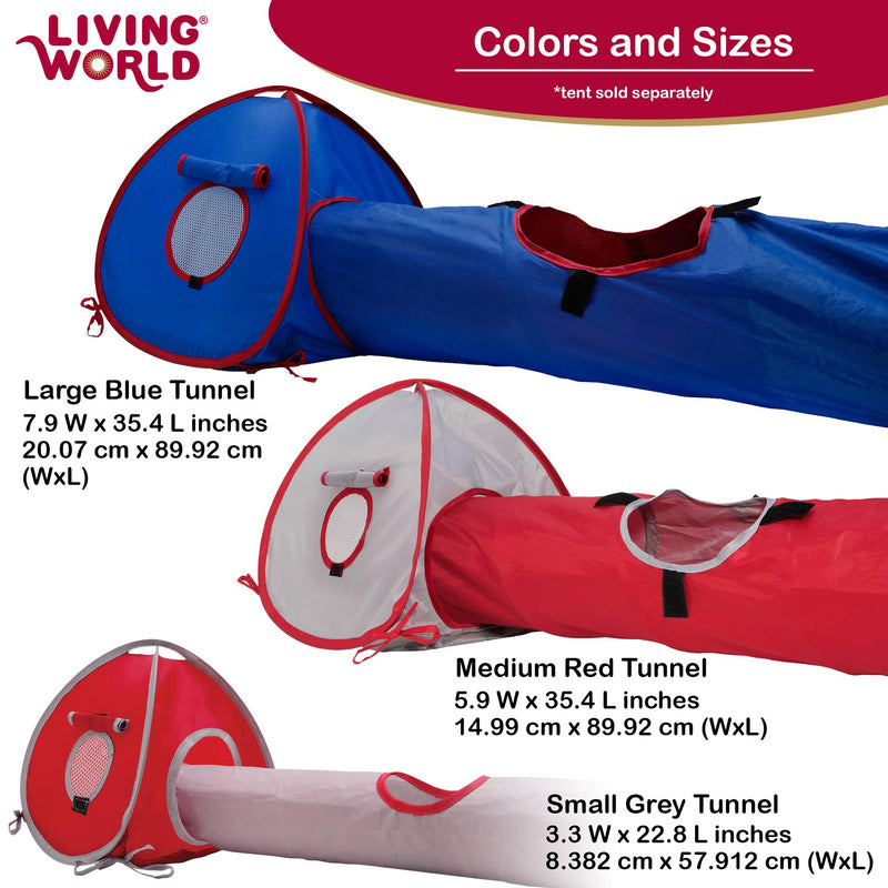 Living World Tent for Pets, Blue/Red - PawsPlanet Australia