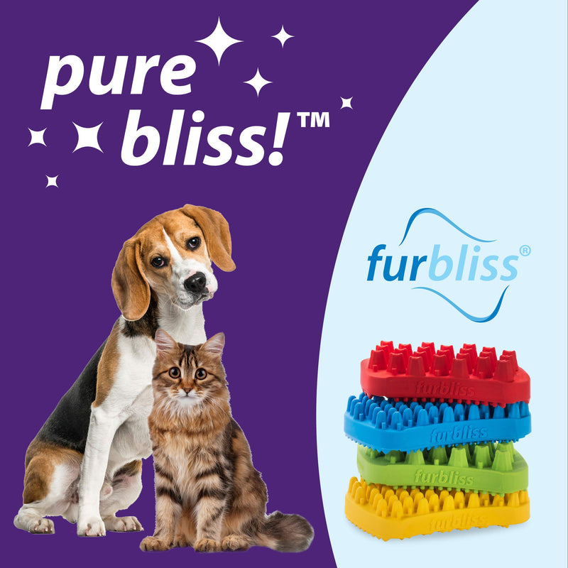 [Australia] - Furbliss Dog/Cat Brush for Grooming Small Pets, Great for The Bath, Deshedding and Massaging Your Pet Short Hair 