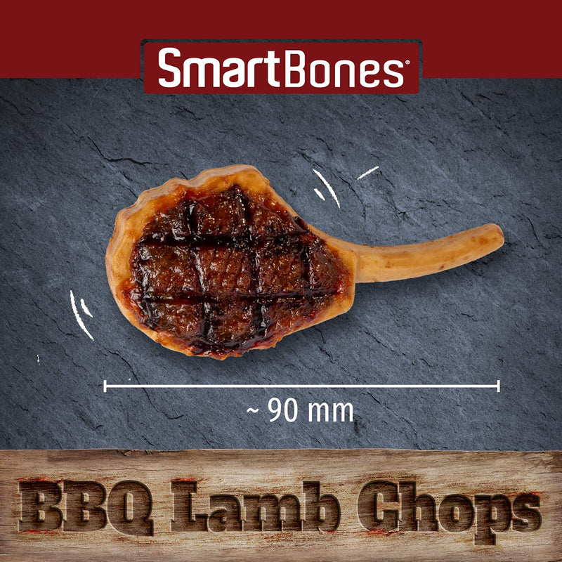 SmartBones BBQ Lamb Chops Grill Masters Rawhide-Free Chewy Treats for Dogs, Barbecue Flavour, Made With Tasty Lamb - PawsPlanet Australia