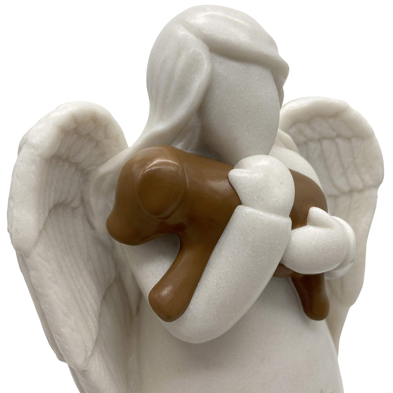 OakiWay Dog Memorial Gifts – Dog's Angel Candle Holder Statue w/Flickering Led Candle - Pet Loss Gifts, Dog Lovers Gifts for Women, Sympathy Gift Ideas for Loss of Dog, Angel Figurines Dog Decor - PawsPlanet Australia