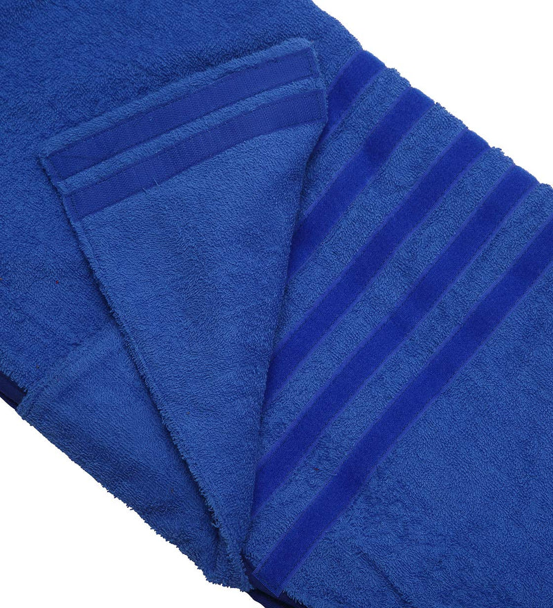 Morezi Pet towel microfibre dog bath robe anxiety relief jacket vest design keep calm wrap vest fit for xs small medium large dogs - Blue - XL - PawsPlanet Australia