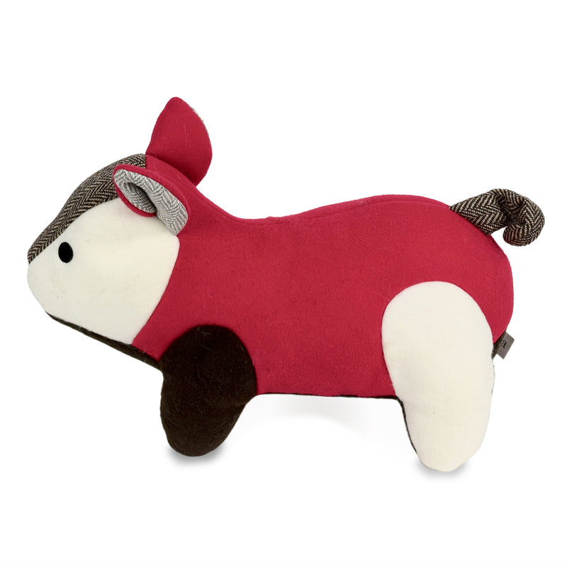 [Australia] - Martha Stewart Fleece Pig Bonded Mesh Dog Toy for Moderate Chewers 