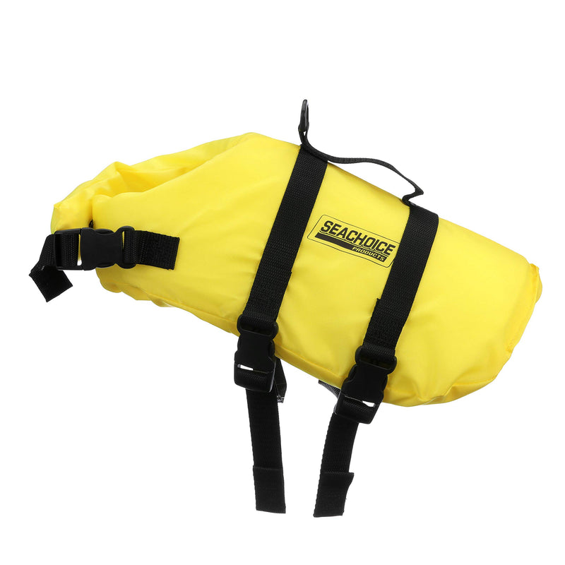 Seachoice 86320 Dog Life Vest - Adjustable Life Jacket for Dogs, with Grab Handle, Yellow, Size Small, 15 to 20 Pounds - PawsPlanet Australia