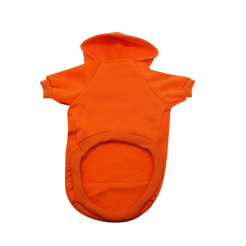 YAODHAOD Dog Hoodie Cotton Basic Dog Casual Sweatshirt Knitwear for Kittens and Puppies Pet Clothing Small Dog Special Size：S Orange - PawsPlanet Australia