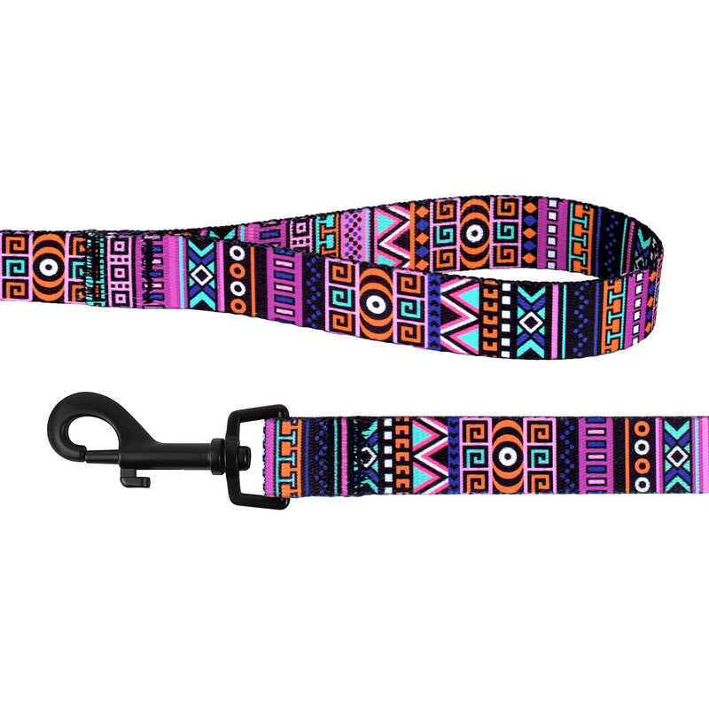 [Australia] - CollarDirect Tribal Dog Leash Aztec Pattern Design Nylon Pet Leashes for Dogs Small Medium Large Puppy 5 Feet Long Pattern 2 L 