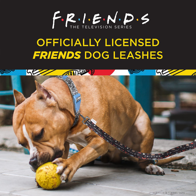 Friends TV Show City Doodle Dog Leash, Attaches to Harness - Friends Dog Lead, Puppy Leash, Leash for Dogs, Dog Leashes, Cute Dog Leash, Blue Dog Leash, Friends Pet Leash for Puppy, Dog Walking Leash 4 Foot - PawsPlanet Australia