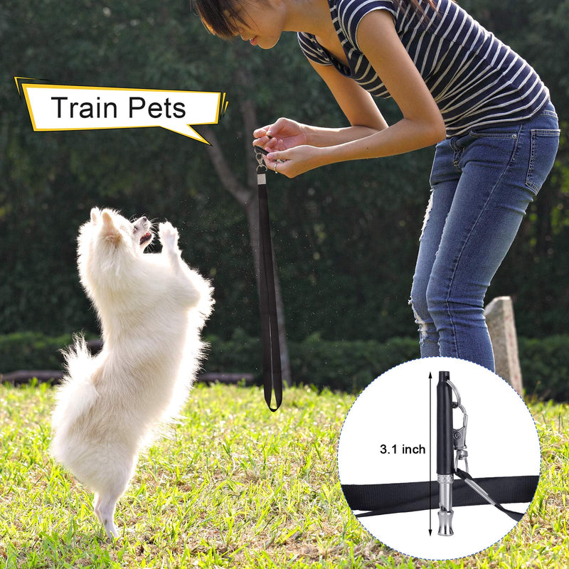 Eccliy 3 Pieces Pet Training Set Include Pet Treat Training Pouch Bag, Pet Training Clicker, Pet Whistle Tool with Wrist Strap for Dog Cat Pet Grey - PawsPlanet Australia