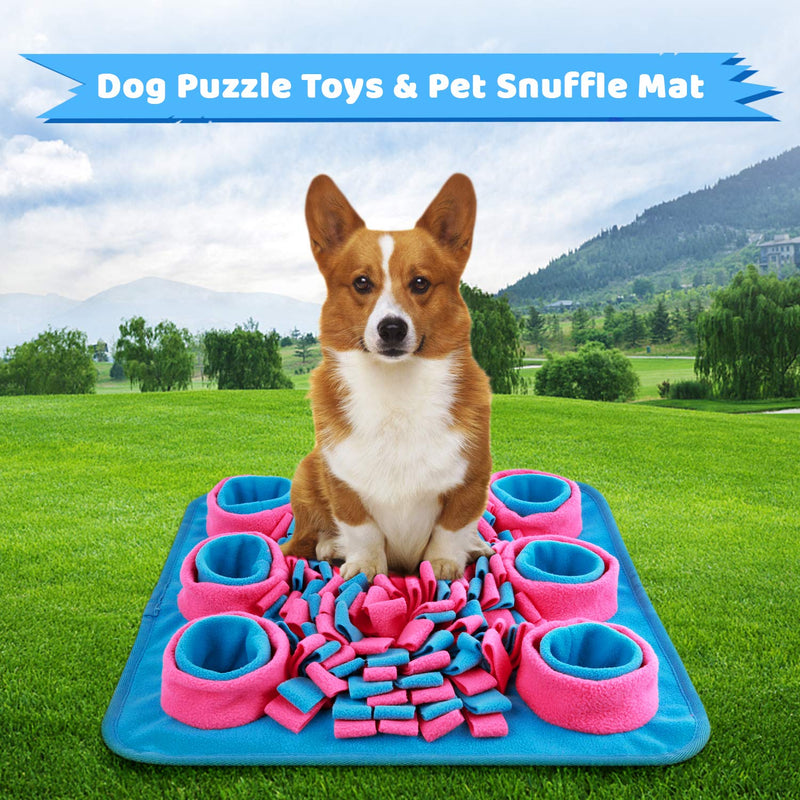 AXUAN Snuffle Mat for Dogs, Dog Food Mat Games, Great for Stress Relief & Pet Slow Feeding Training, Pets Puzzle Interactive Toys Activity Feeder Mat for Small or Large Cats and Dogs Indoor Outdoor - PawsPlanet Australia
