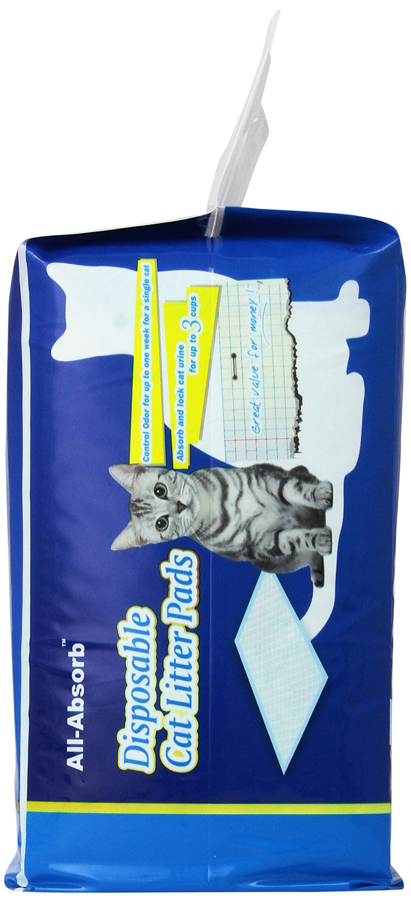 [Australia] - All-Absorb 20 Count Cat Litter Pads, 17.1 by 11.8-Inch White and Blue 