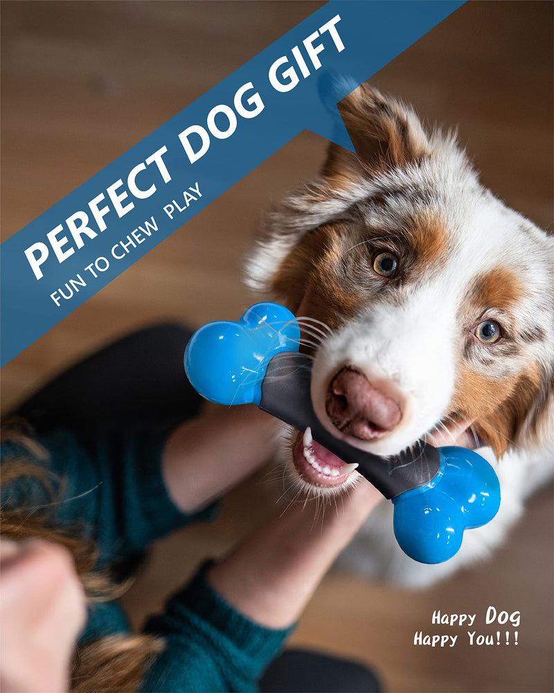 EASTBLUE Dog Toys for Aggressive Chewers: Indestructible Nylon Chew Bones with Beef Flavor, Tough and Durable Dog Stick Toy for Medium and Large Breed. - PawsPlanet Australia