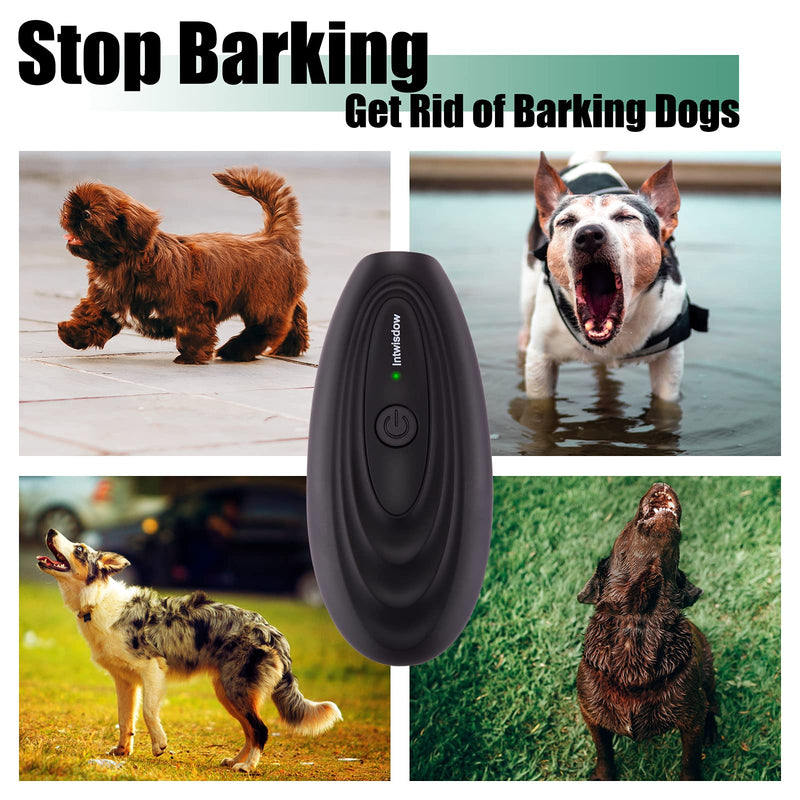 Dog Barking Control Devices Indoor Stop Dog Barking Ultrasonic Devices Outdoor Dog Training Aids for Barking Anti Barking Device Handheld Rechargeable Dog Bark Deterrent LED Indicator - PawsPlanet Australia