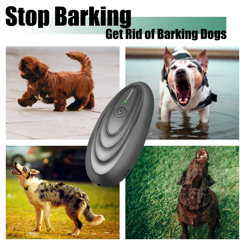 Dog Barking Control Devices Indoor Stop Dog Barking Ultrasonic Devices Outdoor Anti Barking Device Handheld Dog Training Aids for Barking Rechargeable Dog Bark Deterrent LED Indicator - PawsPlanet Australia