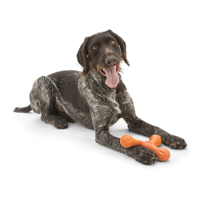 [Australia] - West Paw Zogoflex Air Skamp Tug-of-War Stick Dog Chew Toy – Hollow, Squishy Interactive Toy for Dogs, Puppies – for Chewing, Catch, Carry, Fetch, Non-Toxic, Dishwasher Safe, Latex-Free, Melon 