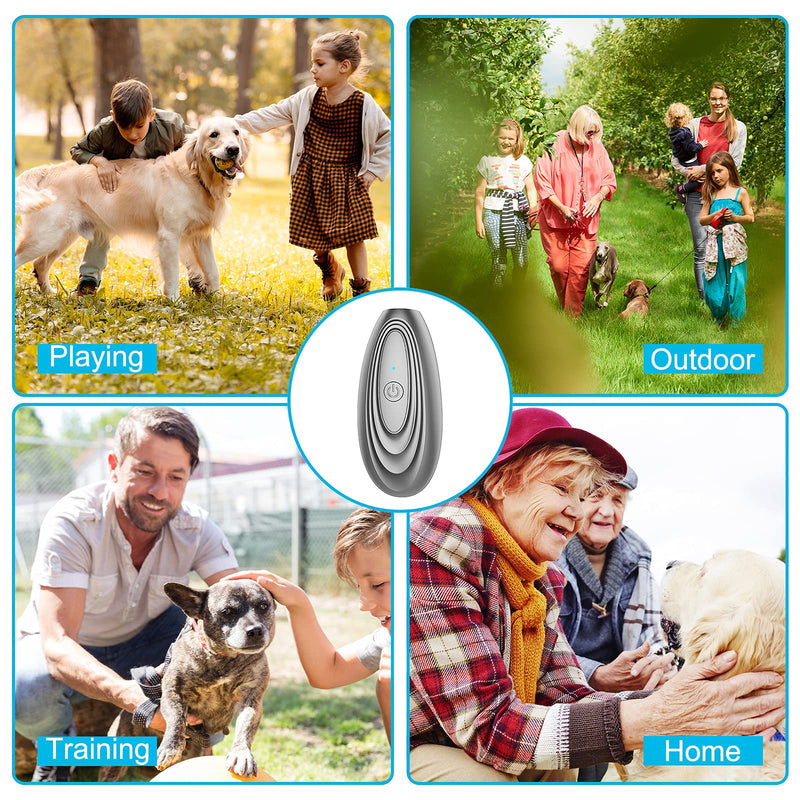 Bestdoggo Portable Ultrasonic Barking Control Device, Anti Barking Dog Barking Deterrent Indoor&Outdoor, Stop Barking Device, Barking Deterrent, Dog Bark Trainer. Grey - PawsPlanet Australia