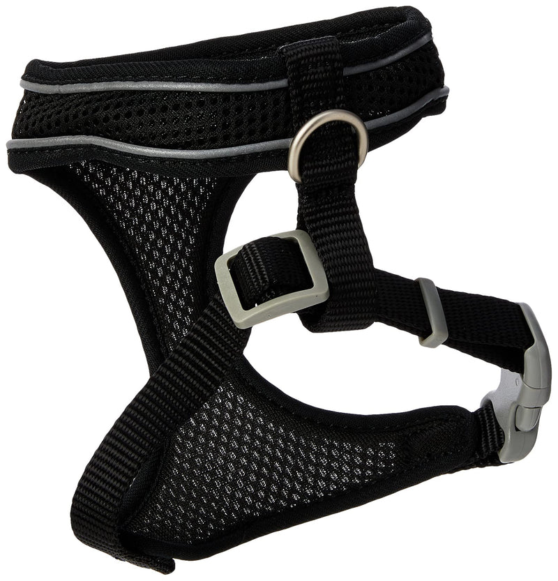 Ancol Viva Lightweight Breathable Comfort Mesh Dog Harness Black Size XS (Fits Girth 28-40 cm) - PawsPlanet Australia