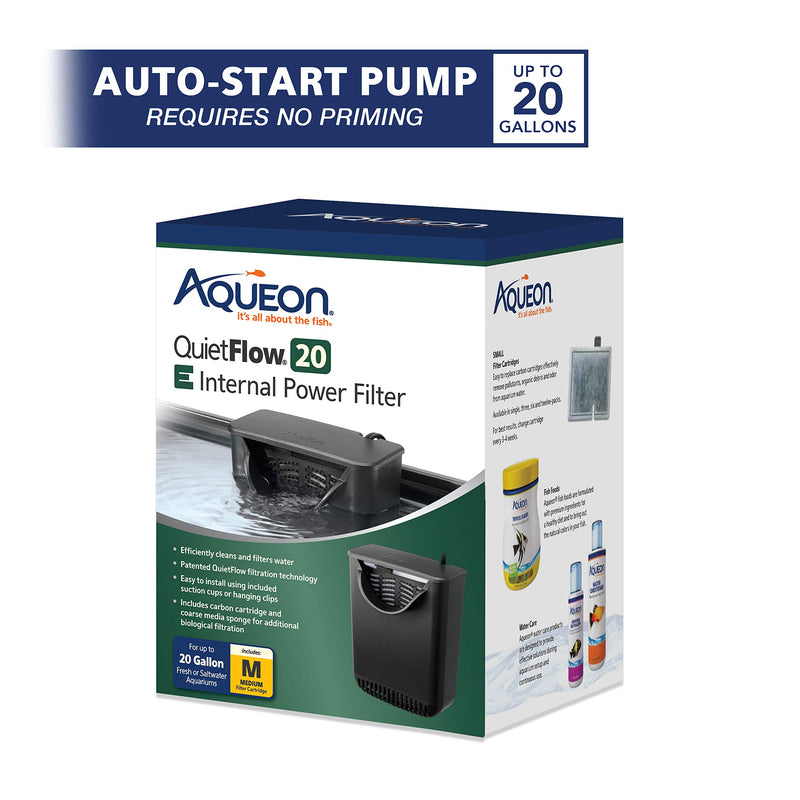 Aqueon QuietFlow E Internal Power Filter Medium - 20 Gallon - PawsPlanet Australia